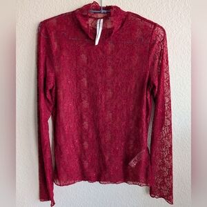 Anthropologie Red Top